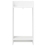 Plant Stand 2 pcs White 30 x 30 x 60 cm Engineered Wood - Rear View