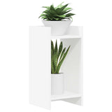 Plant Stand 2 pcs White 30 x 30 x 60 cm Engineered Wood - Side View
