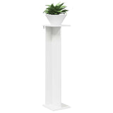 Plant Stand 2 pcs White 25 x 25.5 x 100.5 cm Engineered Wood - Side View