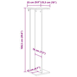 Plant Stand 2 pcs White 25 x 25.5 x 100.5 cm Engineered Wood - Extra Image