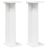 Plant Stand 2 pcs White 25 x 25.5 x 80.5 cm Engineered Wood - Front View
