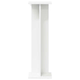Plant Stand 2 pcs White 25 x 25.5 x 80.5 cm Engineered Wood - Rear View