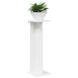 Plant Stand 2 pcs White 25 x 25.5 x 80.5 cm Engineered Wood - Side View