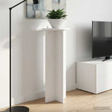 Plant Stand 2 pcs White Ø40 x 100 cm Engineered Wood - Top-Down View