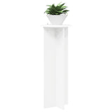 Plant Stand 2 pcs White Ø40 x 100 cm Engineered Wood - Side View
