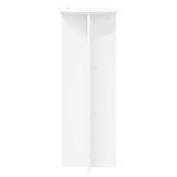 Plant Stand 2 pcs White Ø40 x 100 cm Engineered Wood - Close-Up Angle