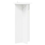 Plant Stand 2 pcs White Ø40 x 80 cm Engineered Wood - 45-Degree Angle
