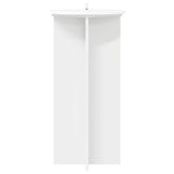 Plant Stand 2 pcs White Ø40 x 80 cm Engineered Wood - Rear View
