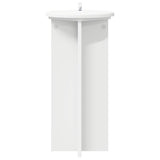 Plant Stand 2 pcs White Ø29.5 x 60 cm Engineered Wood - Rear View