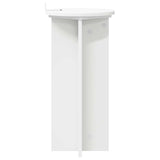 Plant Stand 2 pcs White Ø29.5 x 60 cm Engineered Wood - Close-Up Angle