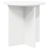 Plant Stand 2 pcs White Ø40 x 40 cm Engineered Wood - Low Angle