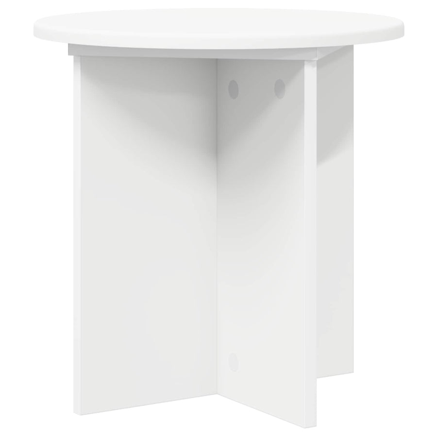 Plant Stand 2 pcs White Ø40 x 40 cm Engineered Wood