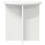 Plant Stand 2 pcs White Ø40 x 40 cm Engineered Wood