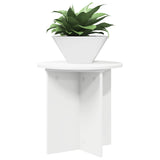 Plant Stand 2 pcs White Ø40 x 40 cm Engineered Wood