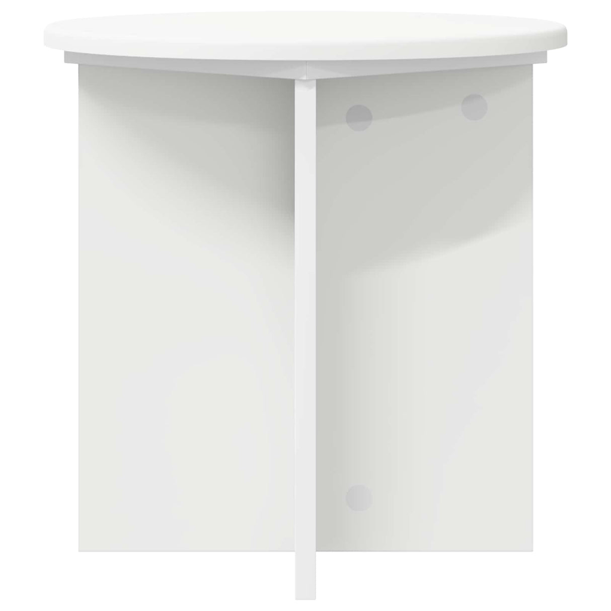 Plant Stand 2 pcs White Ø40 x 40 cm Engineered Wood