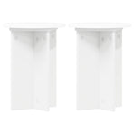 Plant Stand 2 pcs White Ø29.5 x 40 cm Engineered Wood