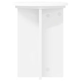 Plant Stand 2 pcs White Ø29.5 x 40 cm Engineered Wood - Close-Up Angle