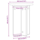 Plant Stand 2 pcs White Ø29.5 x 40 cm Engineered Wood
