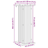 Plant Stand 2 pcs White 30.5 x 30 x 80.5 cm Engineered Wood - Extra Image