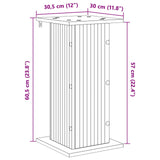 Plant Stand 2 pcs White 30.5 x 30 x 60.5 cm Engineered Wood