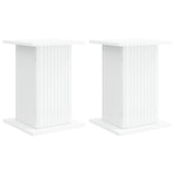 Plant Stand 2 pcs White 30.5 x 30 x 43 cm Engineered Wood - Front View
