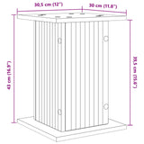 Plant Stand 2 pcs White 30.5 x 30 x 43 cm Engineered Wood - Extra Image