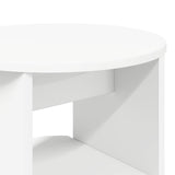 Side Cabinet 2 pcs White Ø40 x 50 cm Engineered Wood - Extra Image