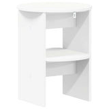 Side Cabinet 2 pcs White Ø40 x 50 cm Engineered Wood