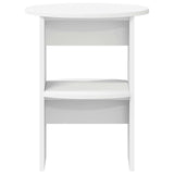 Side Cabinet 2 pcs White Ø40 x 50 cm Engineered Wood
