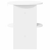 Side Cabinet 2 pcs White Ø40 x 50 cm Engineered Wood - Close-Up Angle