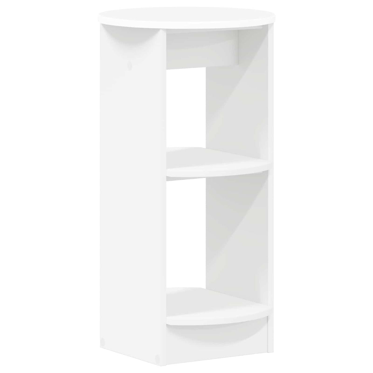 Side Cabinet White Engineered Wood
