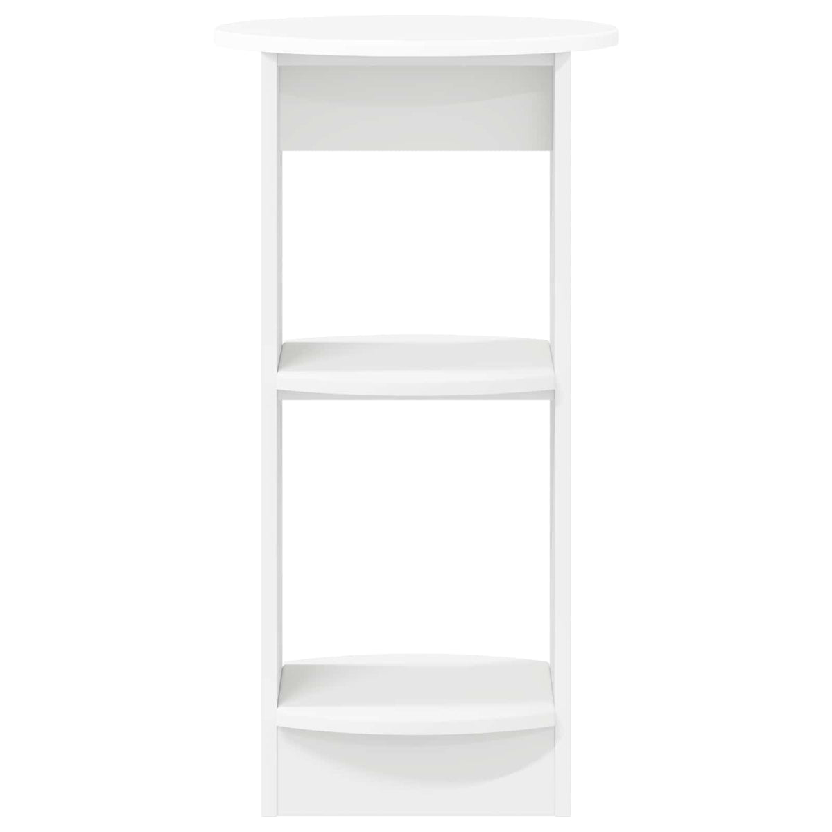 Side Cabinet White Engineered Wood