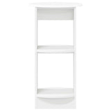 Side Cabinet White Engineered Wood - Top-Down View