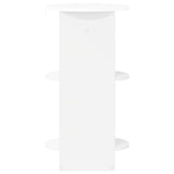Side Cabinet White Engineered Wood