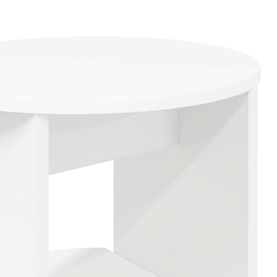Side Cabinet White 40 x 40 x 100 cm Engineered Wood