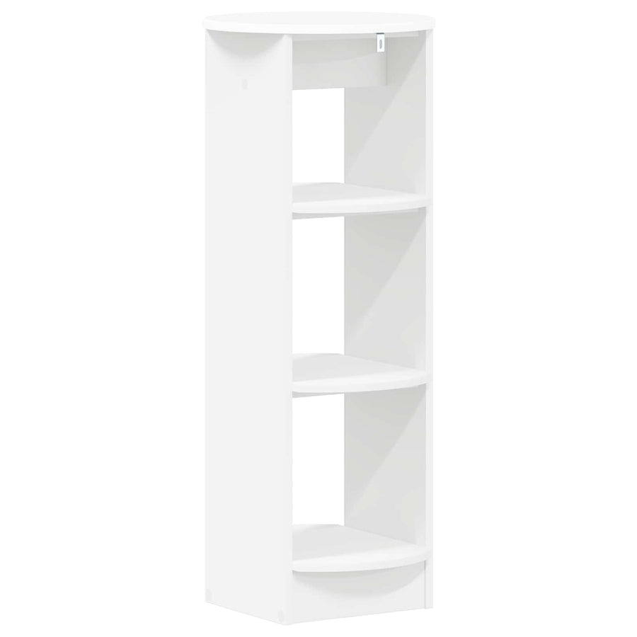 Side Cabinet White 40 x 40 x 100 cm Engineered Wood