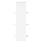 Side Cabinet White 40 x 40 x 100 cm Engineered Wood