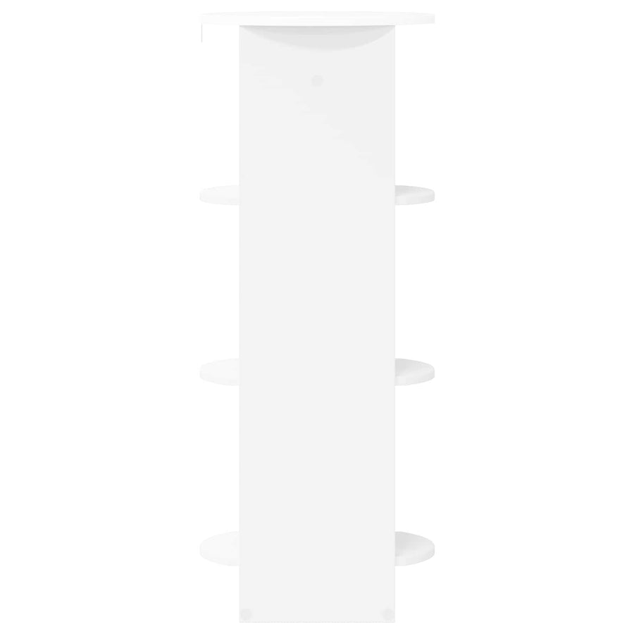 Side Cabinet White 40 x 40 x 100 cm Engineered Wood