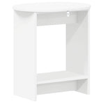 Side Table White 50 x 39.5 x 55 cm Engineered Wood