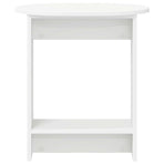 Side Table White 50 x 39.5 x 55 cm Engineered Wood