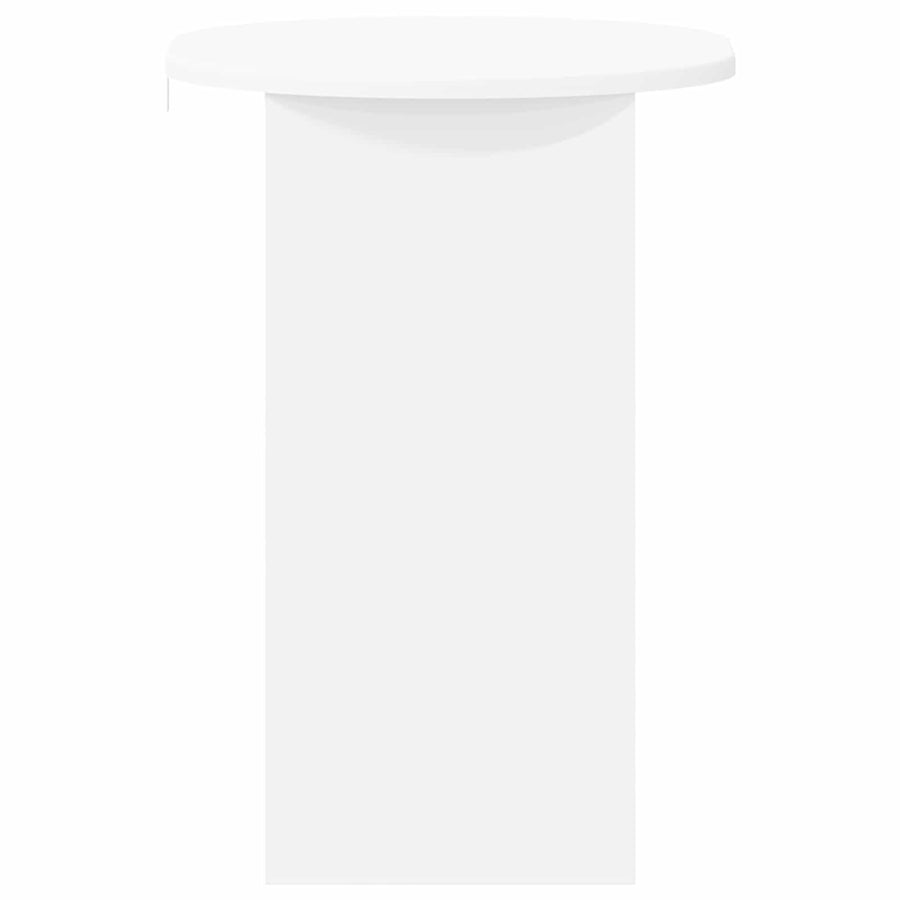 Side Table White 50 x 39.5 x 55 cm Engineered Wood
