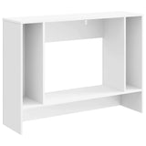 Console Table Striped White 101 x 29 x 74 cm Engineered Wood