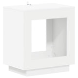 Side Table White 60 x 40 x 65 cm Engineered Wood
