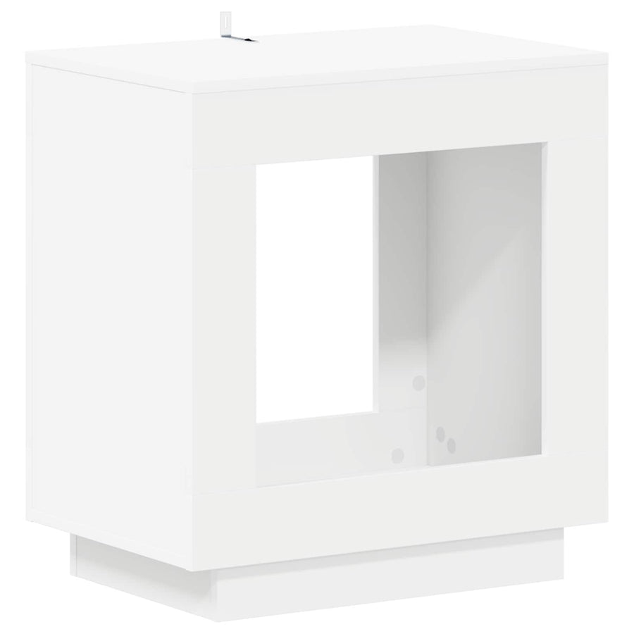 Side Table White 60 x 40 x 65 cm Engineered Wood