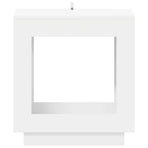 Side Table White 60 x 40 x 65 cm Engineered Wood