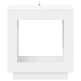 Side Table White 60 x 40 x 65 cm Engineered Wood - Top-Down View