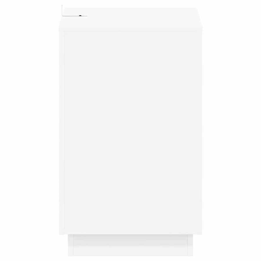 Side Table White 60 x 40 x 65 cm Engineered Wood