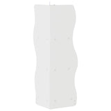 Corner Shelf with Shelf White 34 x 33 x 102 cm Engineered Wood - 45-Degree Angle