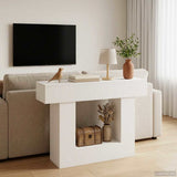 White 101 x 30 x 74 cm - Top-Down View
