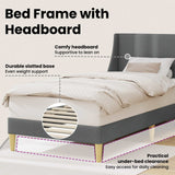 Bed Frame with Headboard connect plate